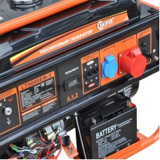 Генератор SKIPER LT9000ЕВ-3 (6,5КВТ, 1Х220В/16А, 1Х380В/16А, КОЛЕСА, ЭЛ./СТАРТ)